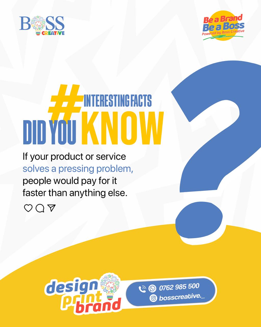 Boss Creative — Did you know business tip