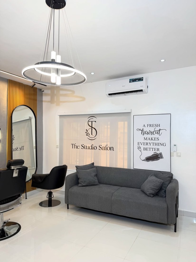 The Studio Salon lounge area