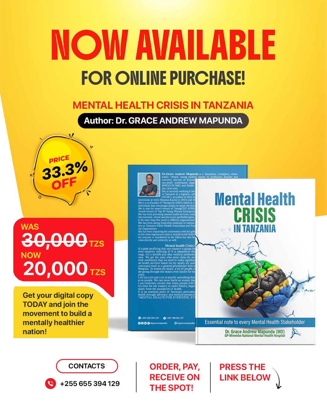 Dr. Grace Mapunda book cover design