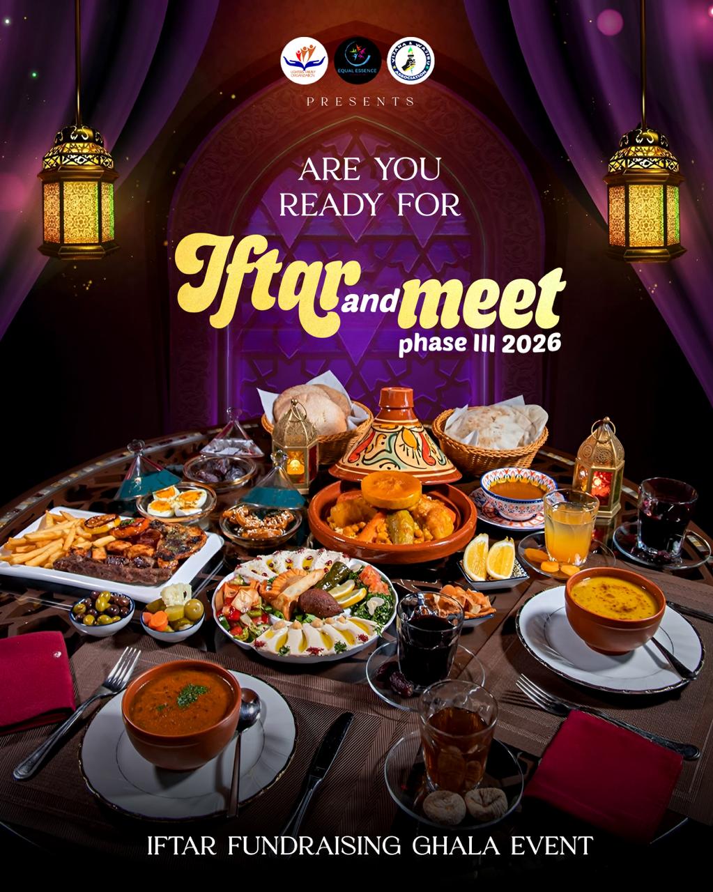 Iftar and Meet fundraising event poster design