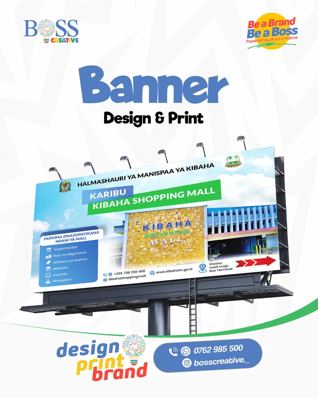 Kibaha Shopping Mall billboard design