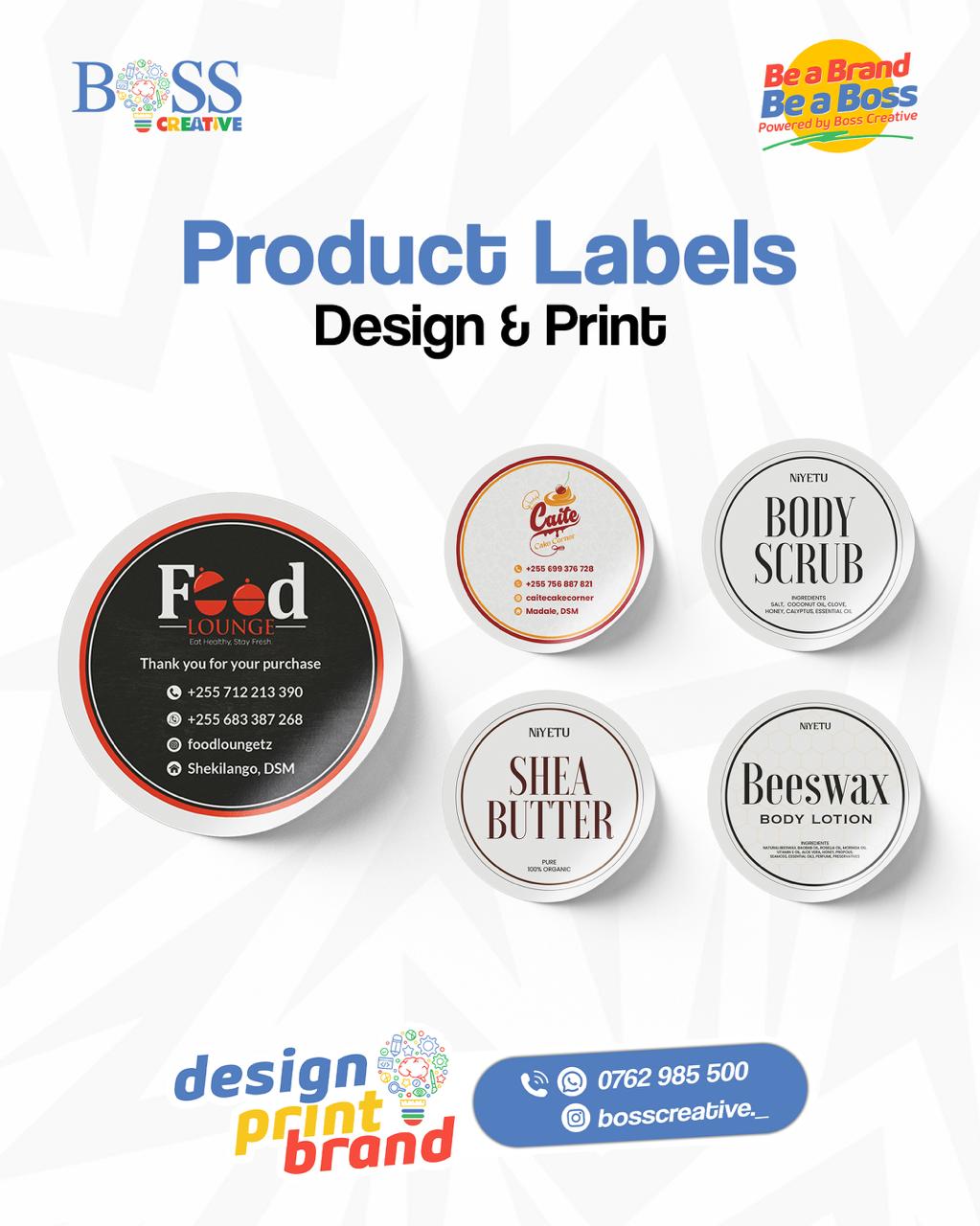 Product label collection design